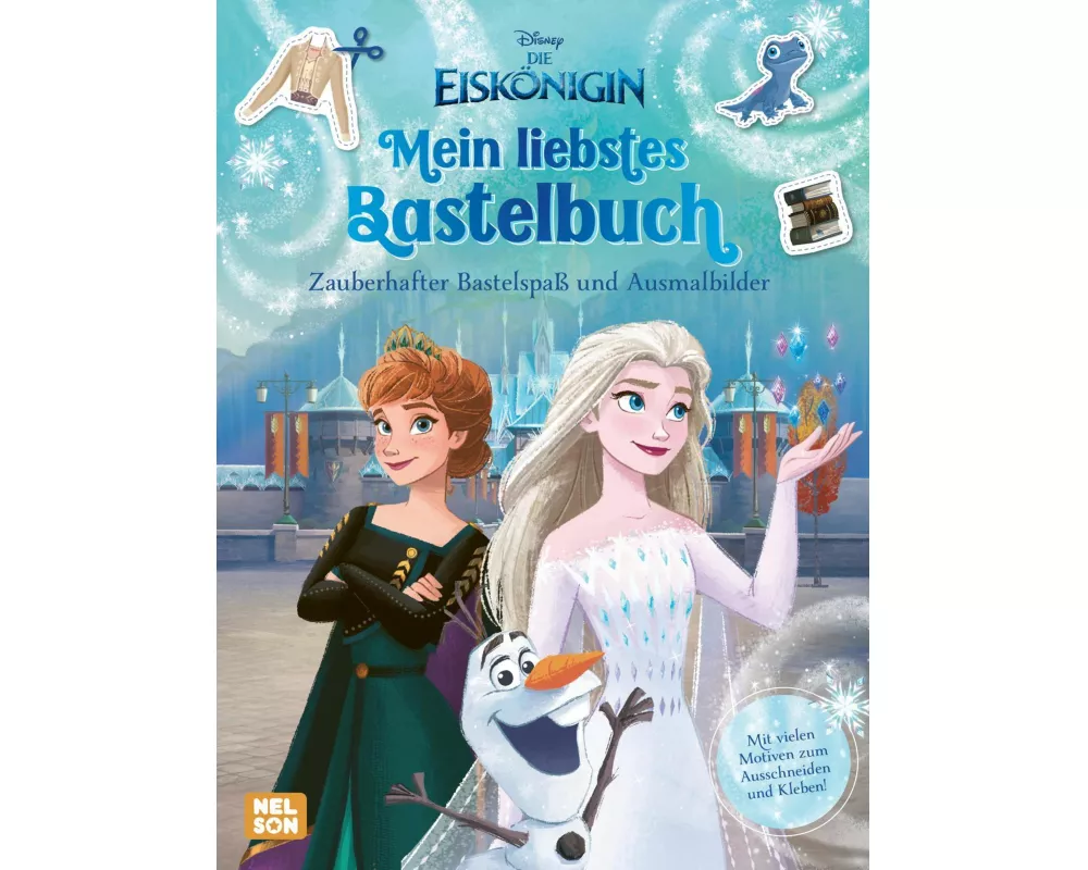 Disney Die Eiskönigin: Mein liebstes Bastelbuch - Zauberhafter Bastelspaß und Ausmalbilder