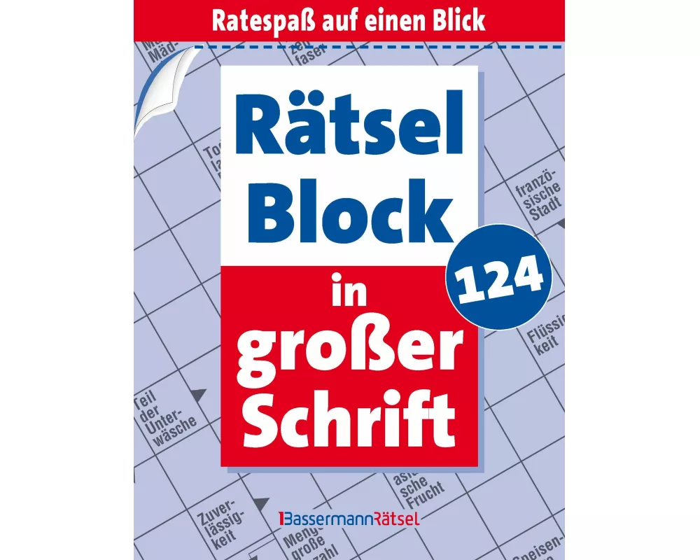 Rätselblock in großer Schrift 124 (5 Exemplare à 2,99 €)