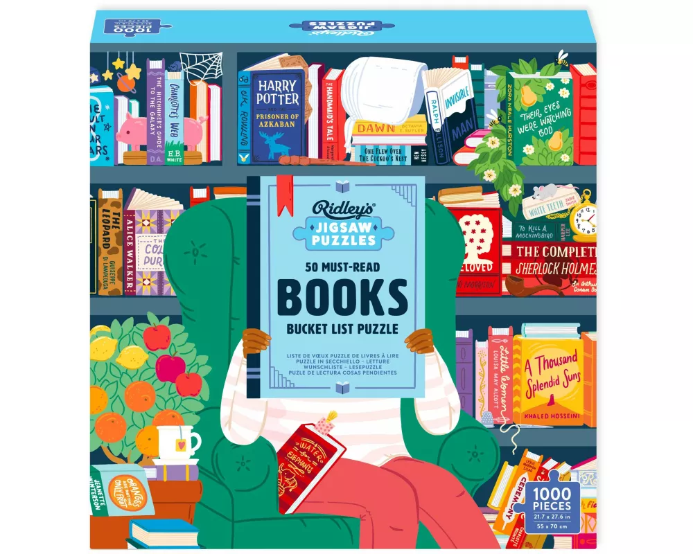 50 Must-Read Books of the World Bucket List 1000-Piece Puzzle