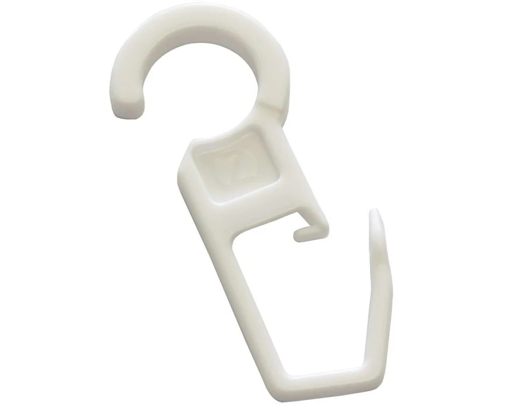 Gardinia Faltenlegehaken Weiss, 10 Stück, 10 mm