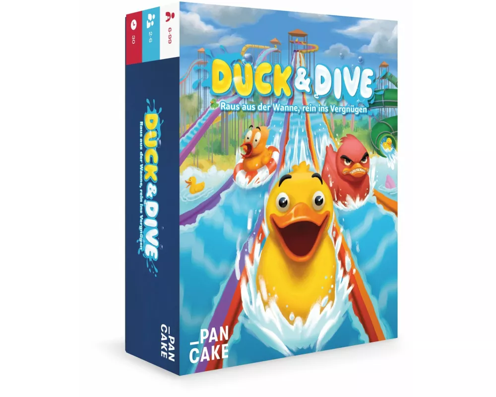 Duck & Dive. Kartenspiel. Raus aus der Wanne, rein ins Vergnügen