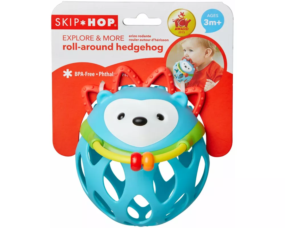 Skip Hop - Rasselball Igel mit Beißring, türkis