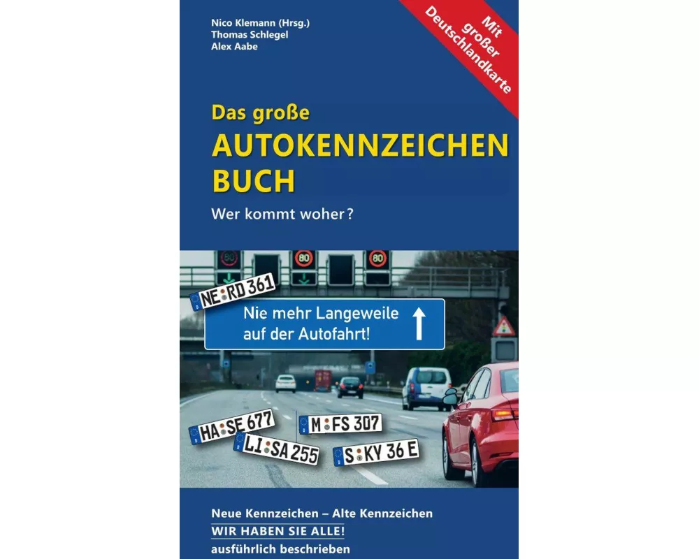 5er Pack: Das neue große Autokennzeichenbuch