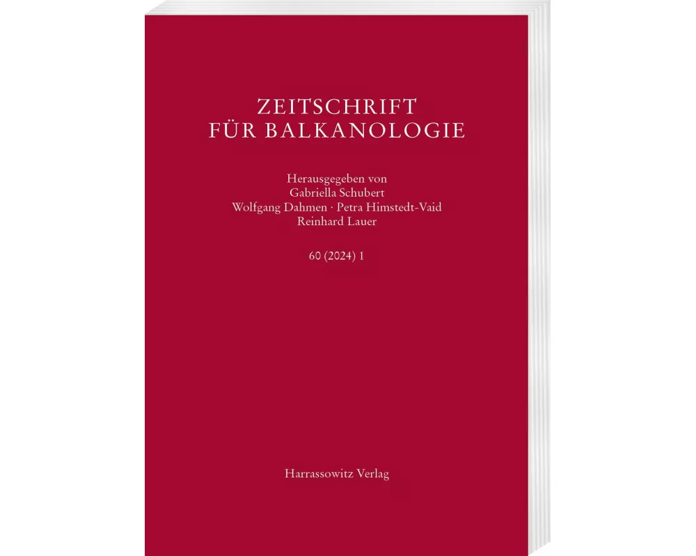 Zeitschrift für Balkanologie 60 (2024) 1