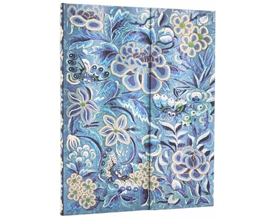 Blue Willow (Celebrate Hanfu) Ultra Lined Hardcover Journal (Wrap Closure)