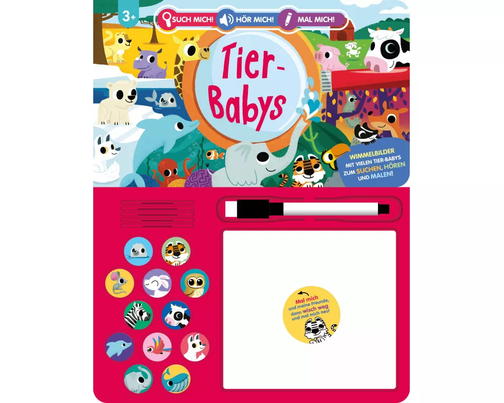 Such mich! Hör mich! Mal mich! Tier-Babys