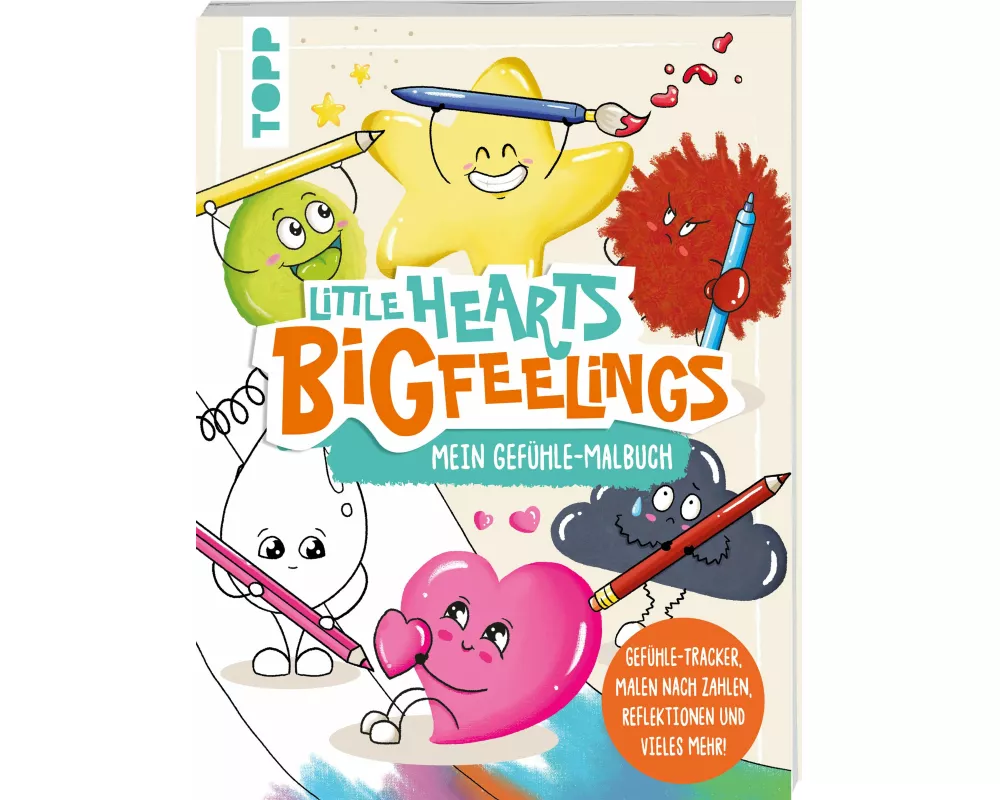Little Hearts - Big Feelings - Mein Gefühle-Malbuch