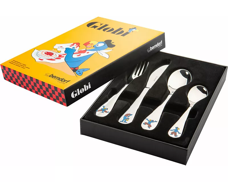 Globi Kinderbesteck aus Edelstahl