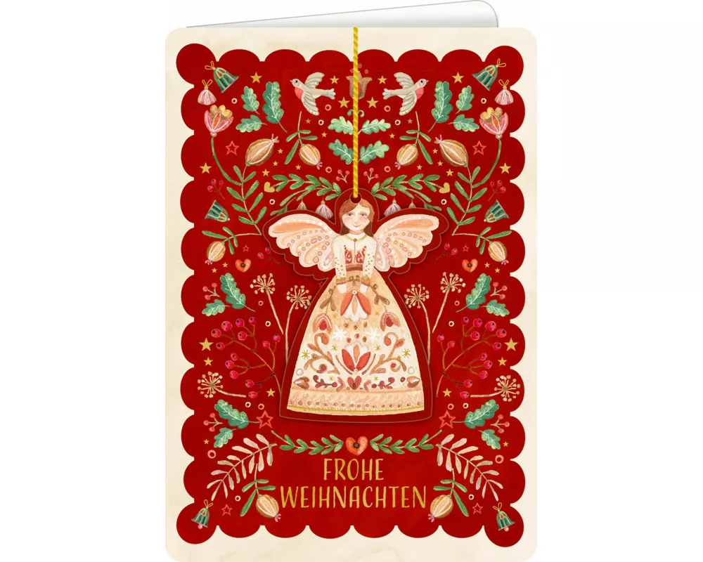 Weihnachtskarte mit Anhänger