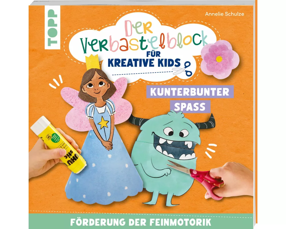 Der Verbastelblock für kreative Kids. Kunterbunter Spaß