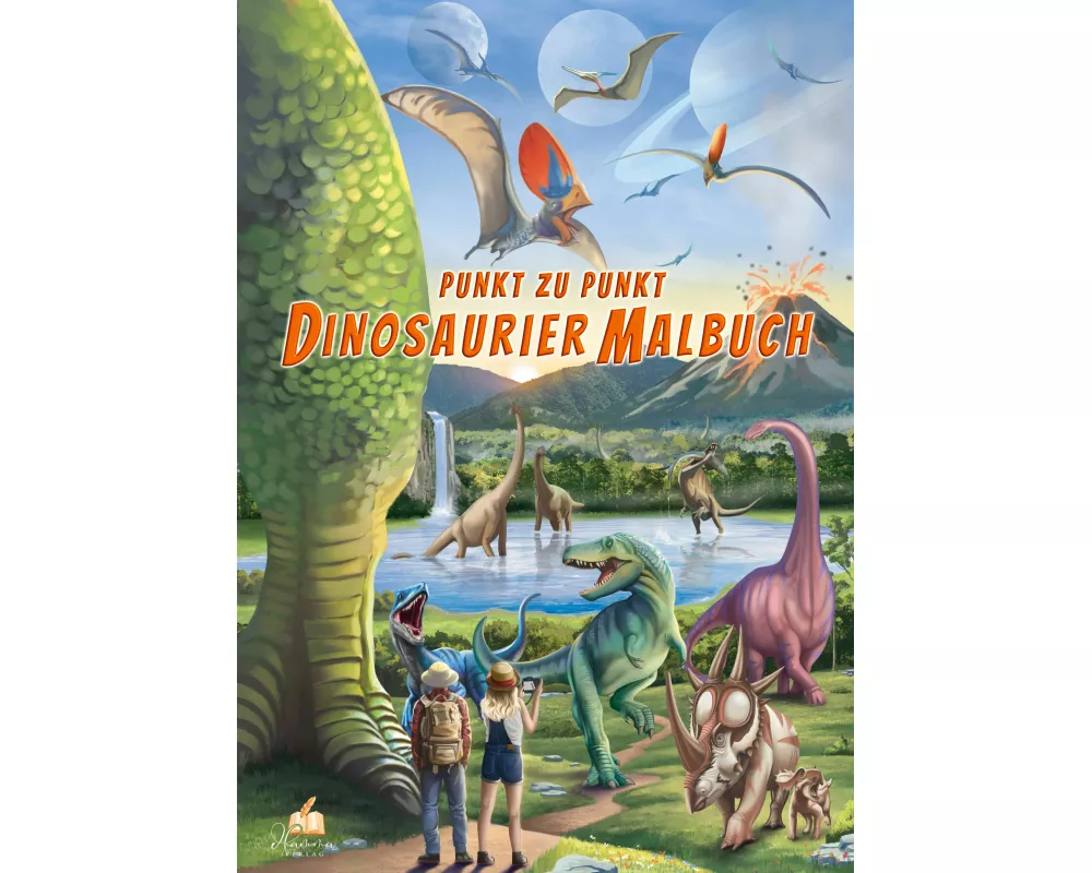 Punkt-zu-Punkt Dinosaurier Malbuch für Kinder von 7-10 Jahren mit 50 authentischen Ausmalbildern