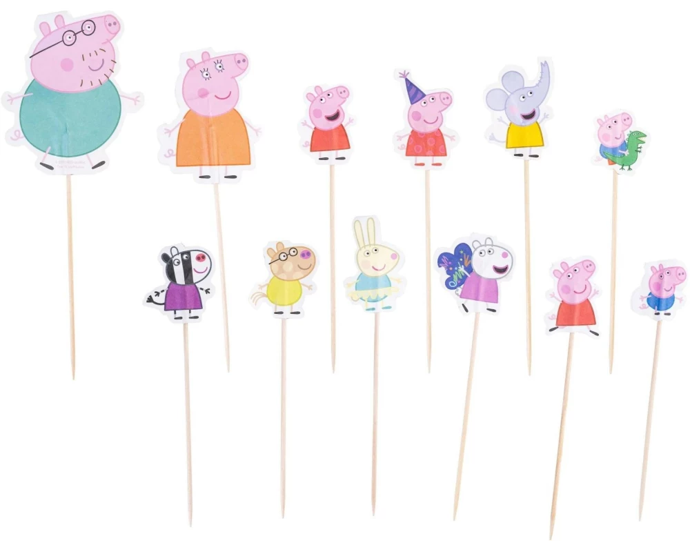 Dr.Oetker Kuchen-Topper Peppa Pig 24 Stück, Mehrfarbig
