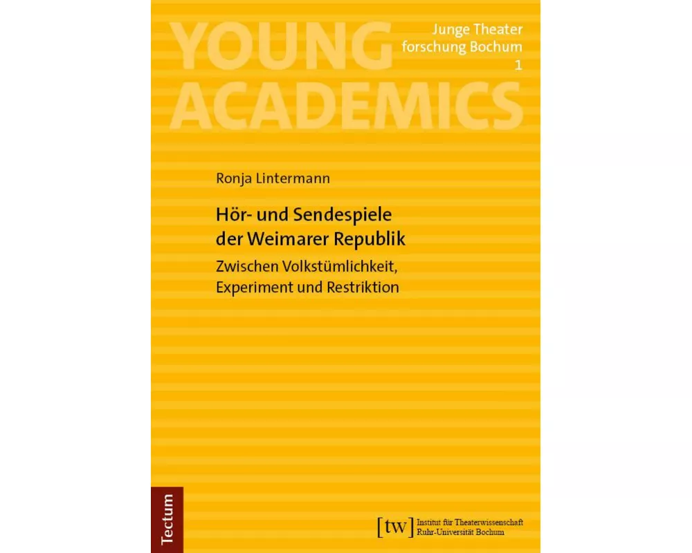 Hör- und Sendespiele der Weimarer Republik