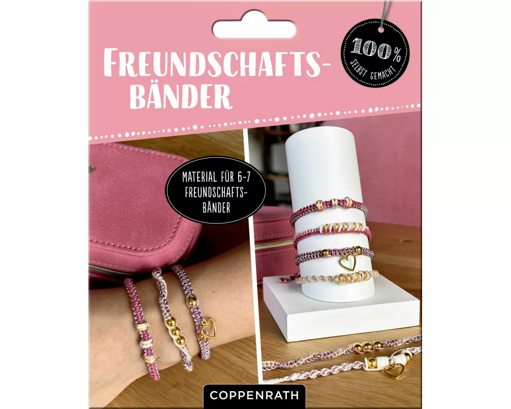 Freundschaftsbänder knüpfen (Silber/Schwarz)