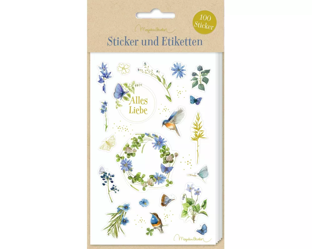 Sticker und Etiketten – Stickerbogen mit 100 Stickern