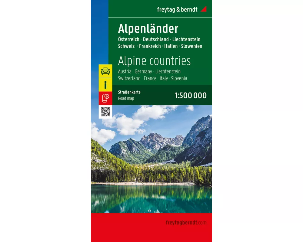 Alpenländer, Straßenkarte 1:500.000, freytag & berndt