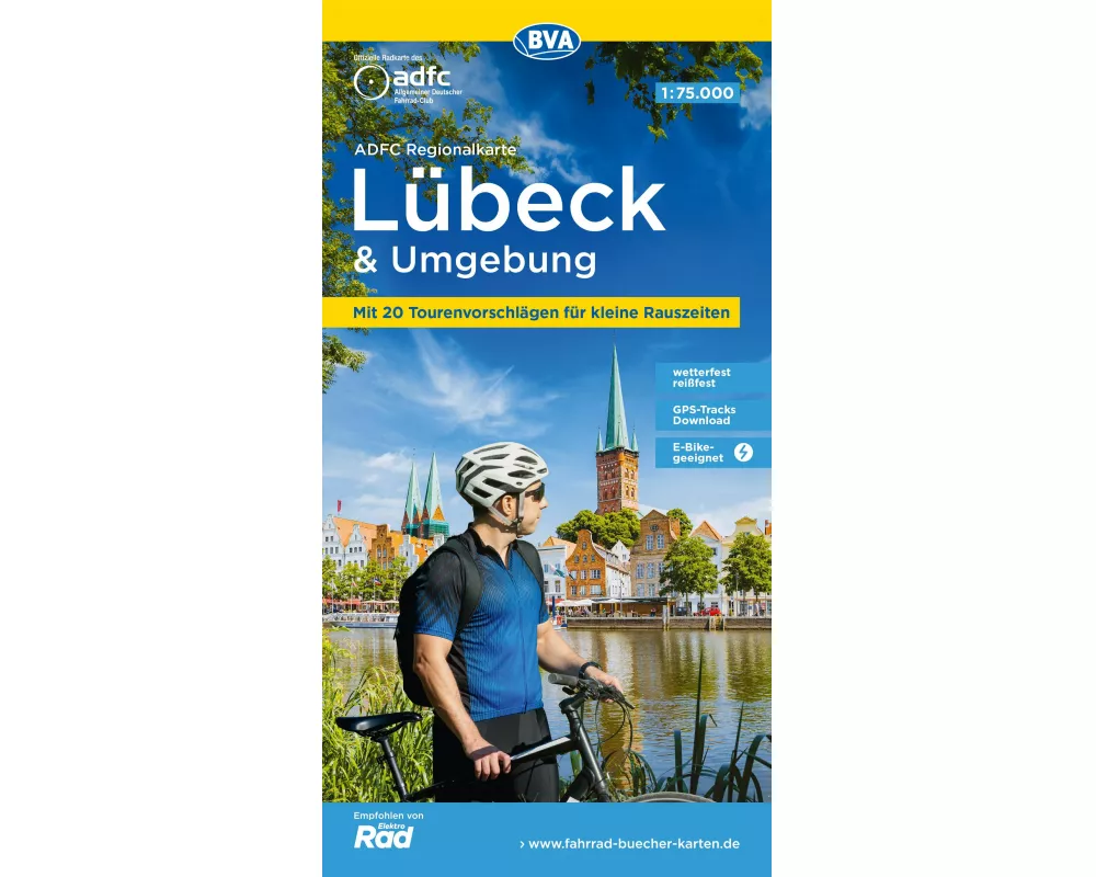 BVA ADFC Regionalkarte Lübeck und Umgebung 1:75.000