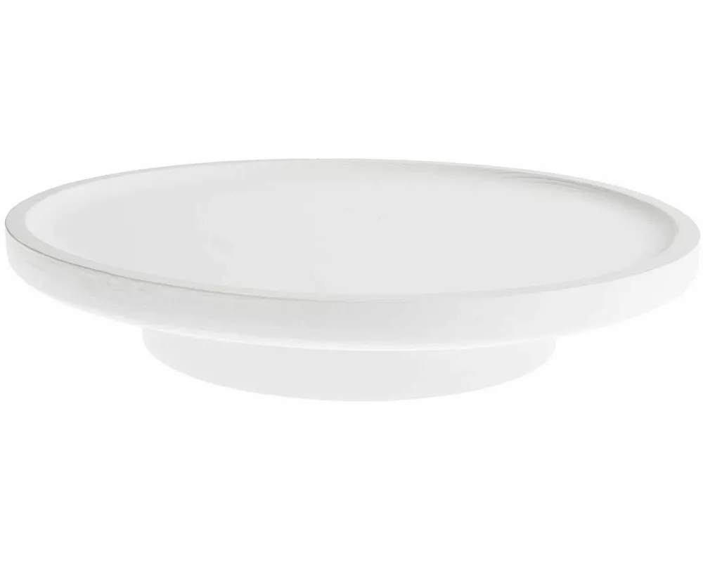 Tablett,Weiß, Holz, Ø =32 x 6cm, FSC 100%