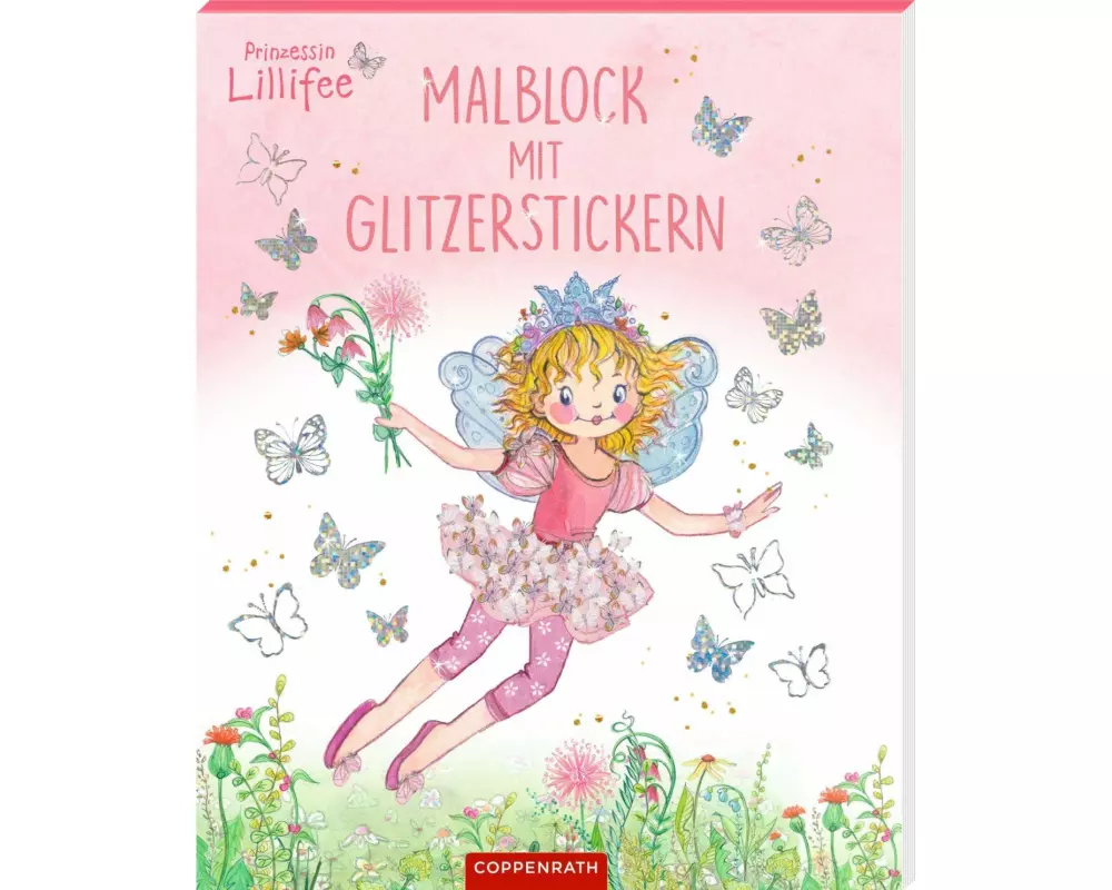 Malblock mit Glitzerstickern (Prinzessin Lillifee)