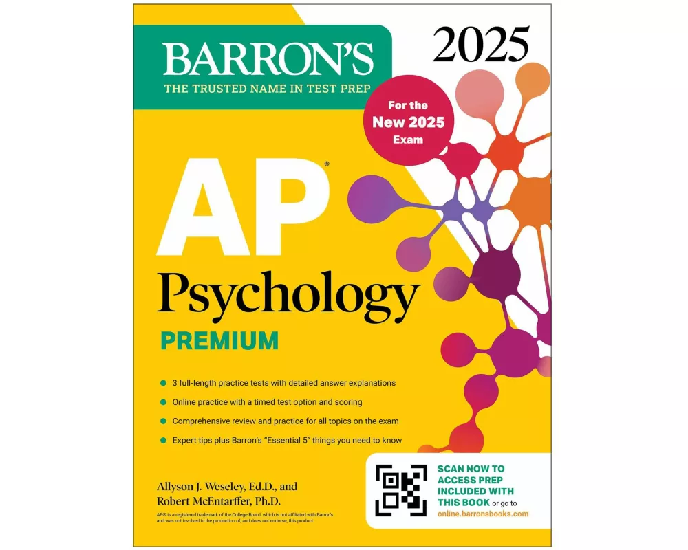 AP Psychology Premium, 2025: Prep Book with 3 Practice Tests + Comprehensive Review + Online Practice