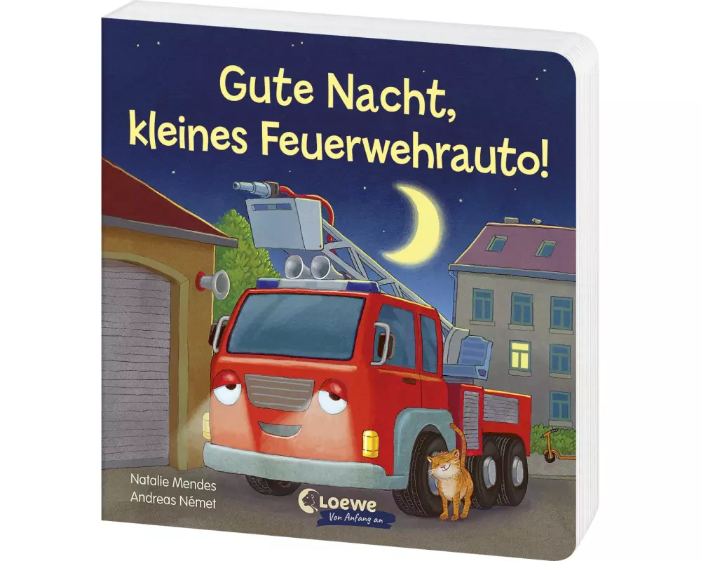 Gute Nacht, kleines Feuerwehrauto!