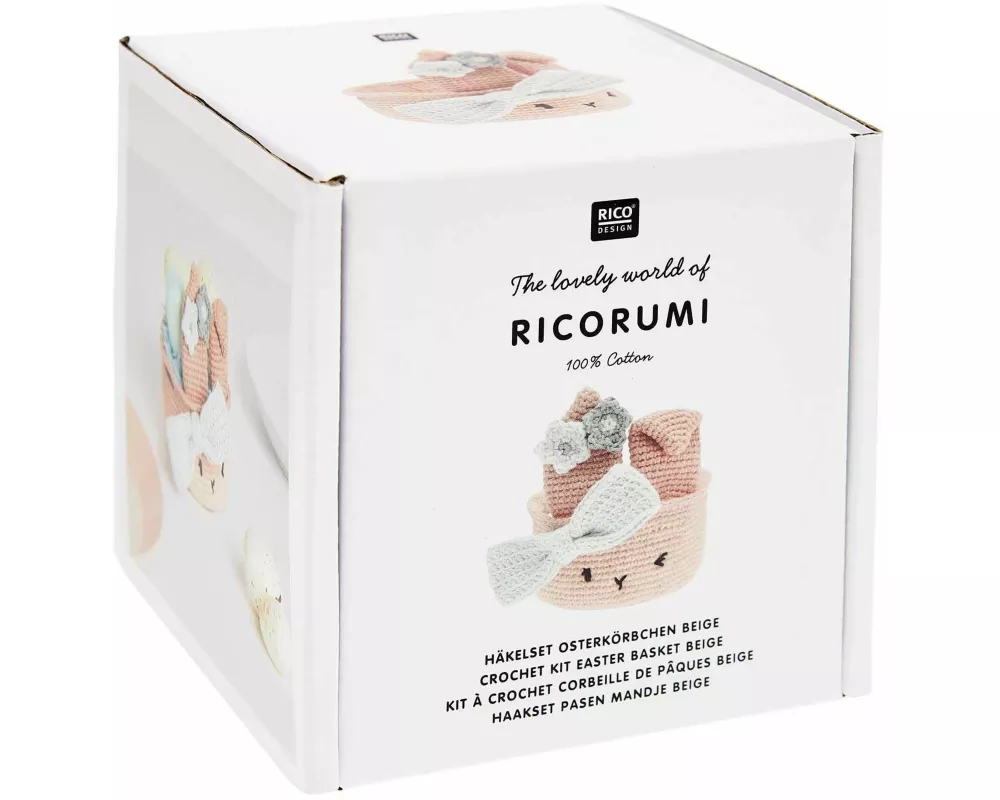Ricorumi Häkel-Set "Oster-Körbchen beige"