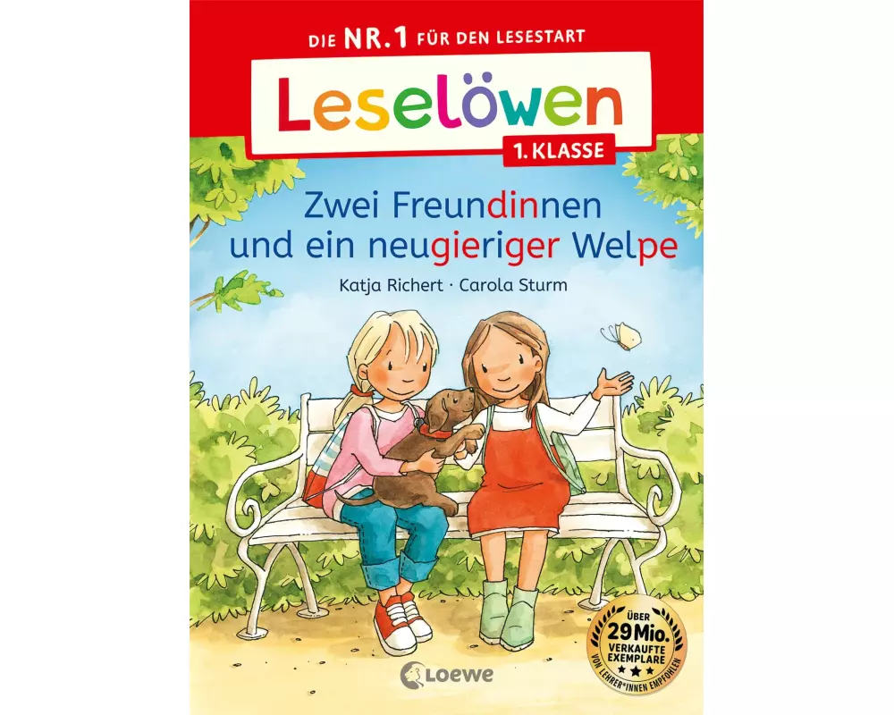 Leselöwen 1. Klasse - Zwei Freundinnen und ein neugieriger Welpe