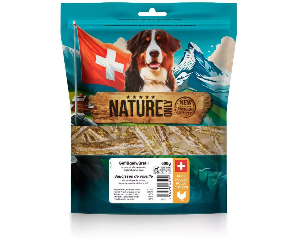 NATUREonly Kausnack Geflügelwürstli 600 g