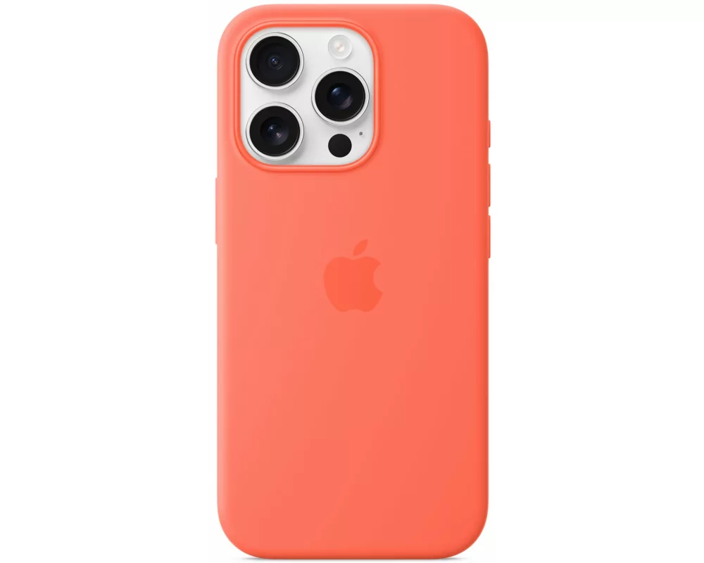 Apple iPhone 16 Pro Silicone Case with MagSafe - Tangerine