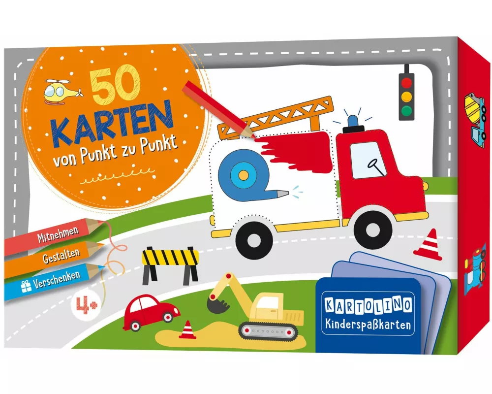 50 Karten von Punkt zu Punkt - Fahrzeuge