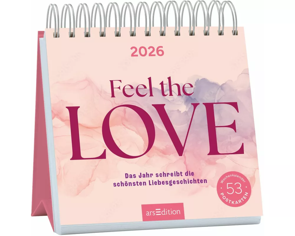 Postkartenkalender Feel the love 2026