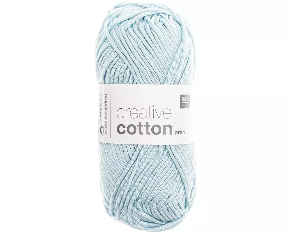 Rico Design Wolle Creative Cotton Aran 50 g Eisblau