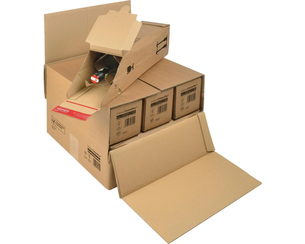 Antalis Flaschenversandkarton 375 x 365 x 250 mm Braun