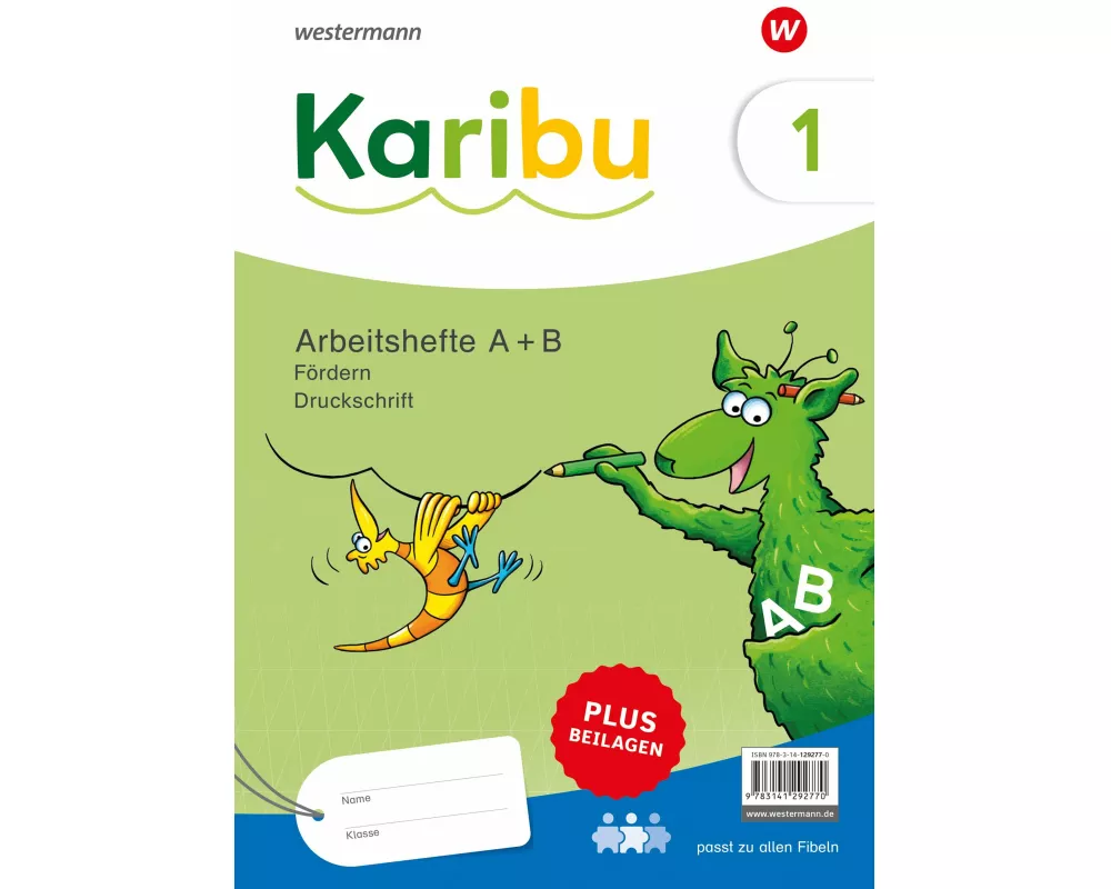Karibu. Paket Arbeitshefte Fördern 1 (A+B) Druckschrift plus Beilagen 1a