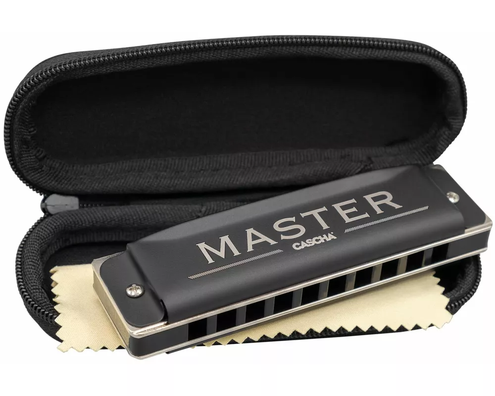 Master Edition Blues Harmonica in G (incl. soft case and cleaning cloth)