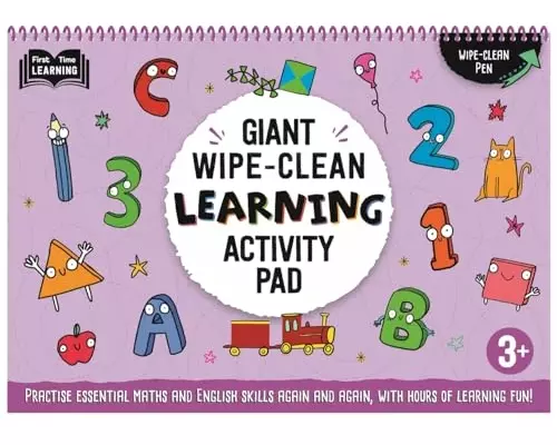 3+ Giant Wipe-Clean Learning Activity Pad