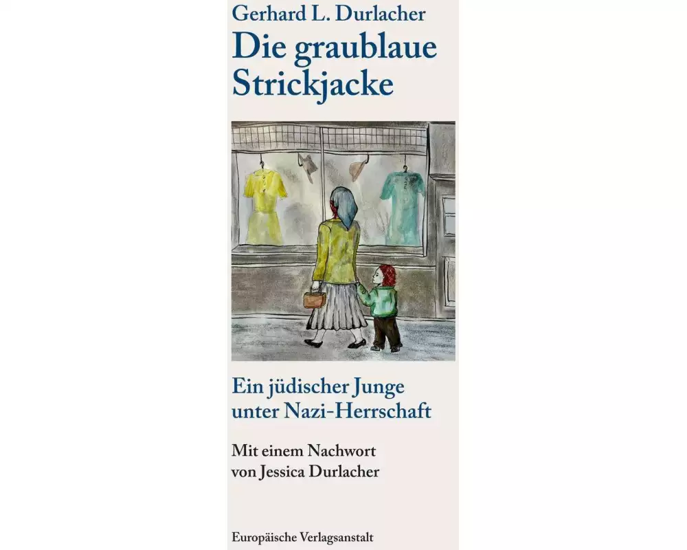 Die graublaue Strickjacke