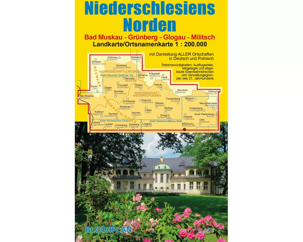 Landkarte Niederschlesiens Norden