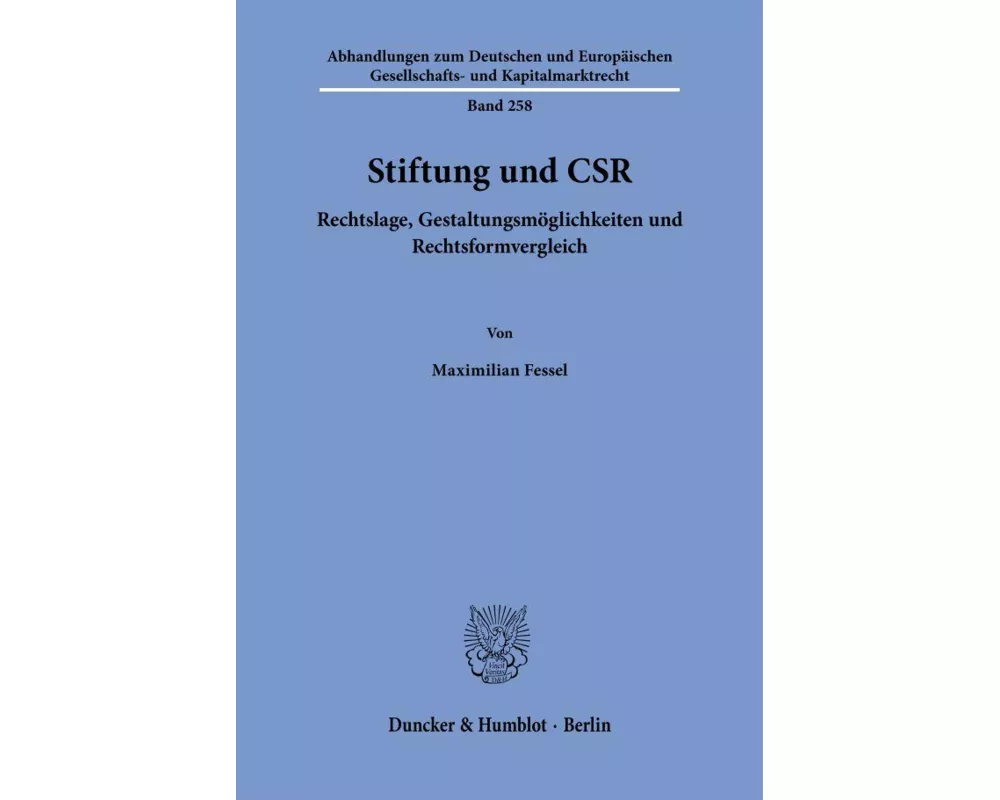Stiftung und CSR