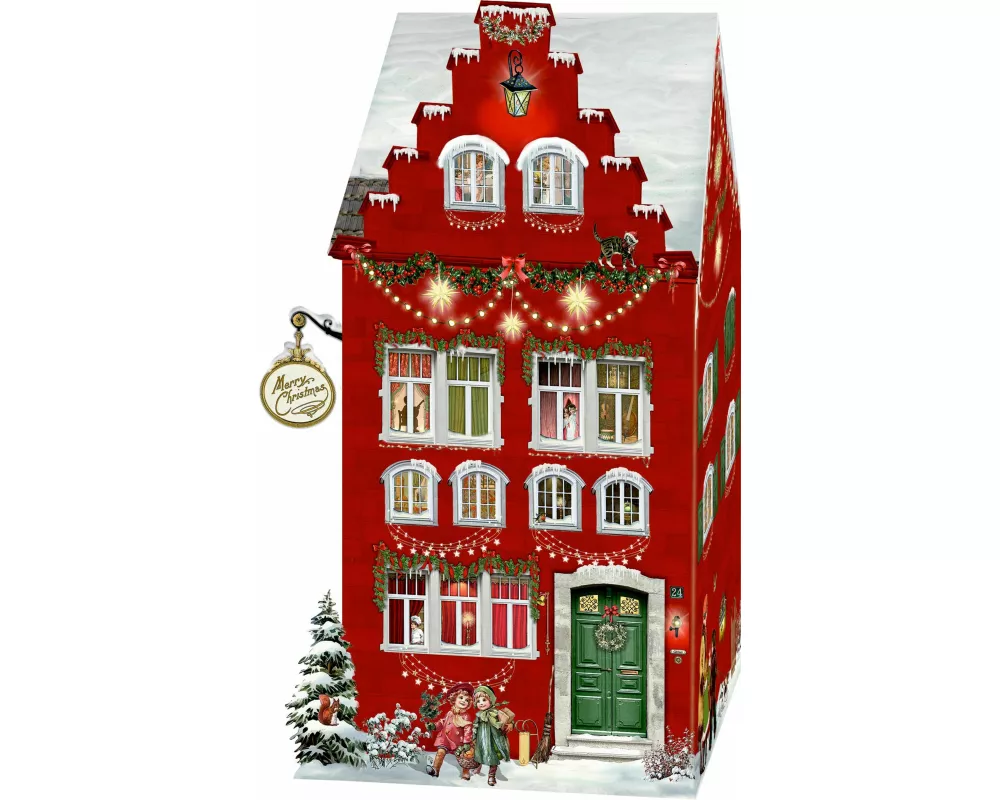 Aufstell-Adventskalender - Happy Christmas Home (mit LED)