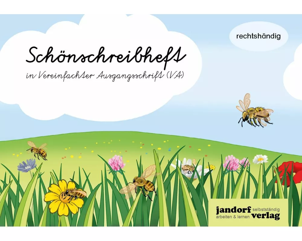 Schönschreibheft in VA - rechtshändig - Vereinfachte Ausgangsschrift