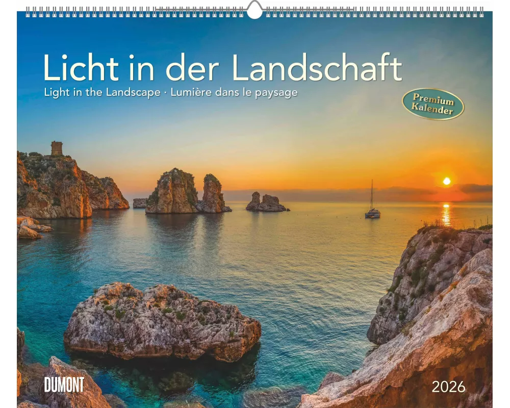 DUMONT - Licht in der Landschaft 2026 – Wandkalender 60 x 50 cm mit Landschafts-Impressionen, für Naturliebhaber und Reiselustige