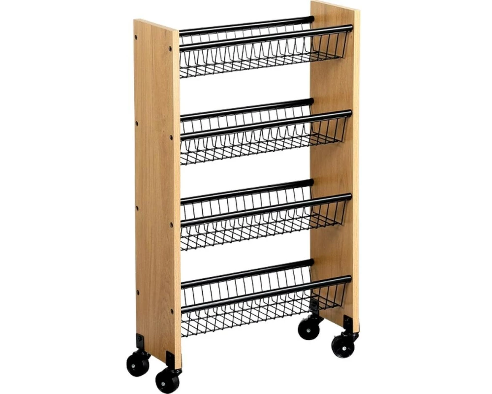 Kesper Küchenwagen 45 x 77 x 17 cm, Keine Angabe/Beige/Schwarz