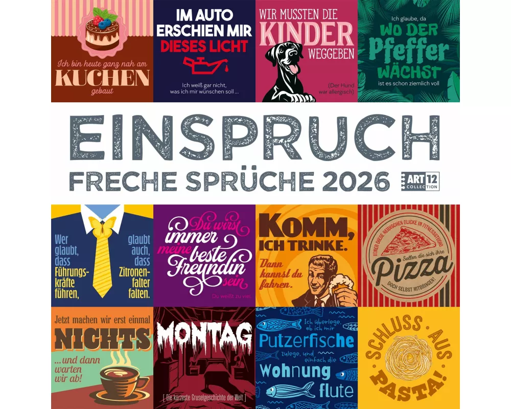 Einspruch Broschürenkalender 2026 - 30x30 - Art12