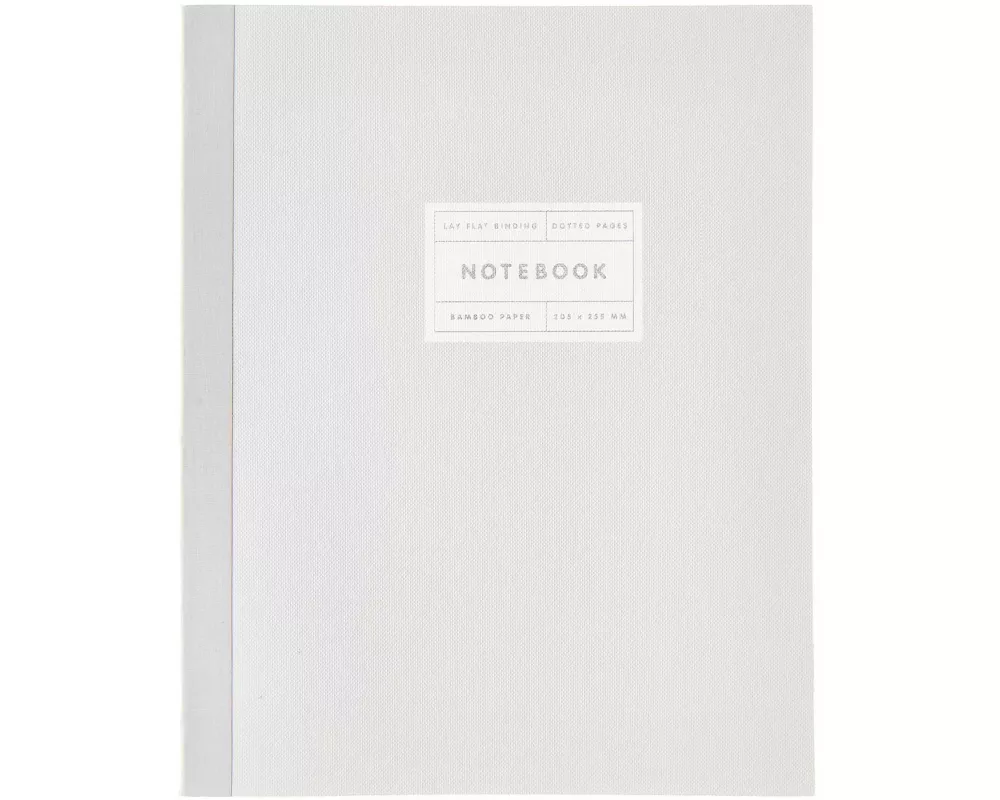 Notizbuch L, Hellgrau, 80 Seiten, 100 g/m²