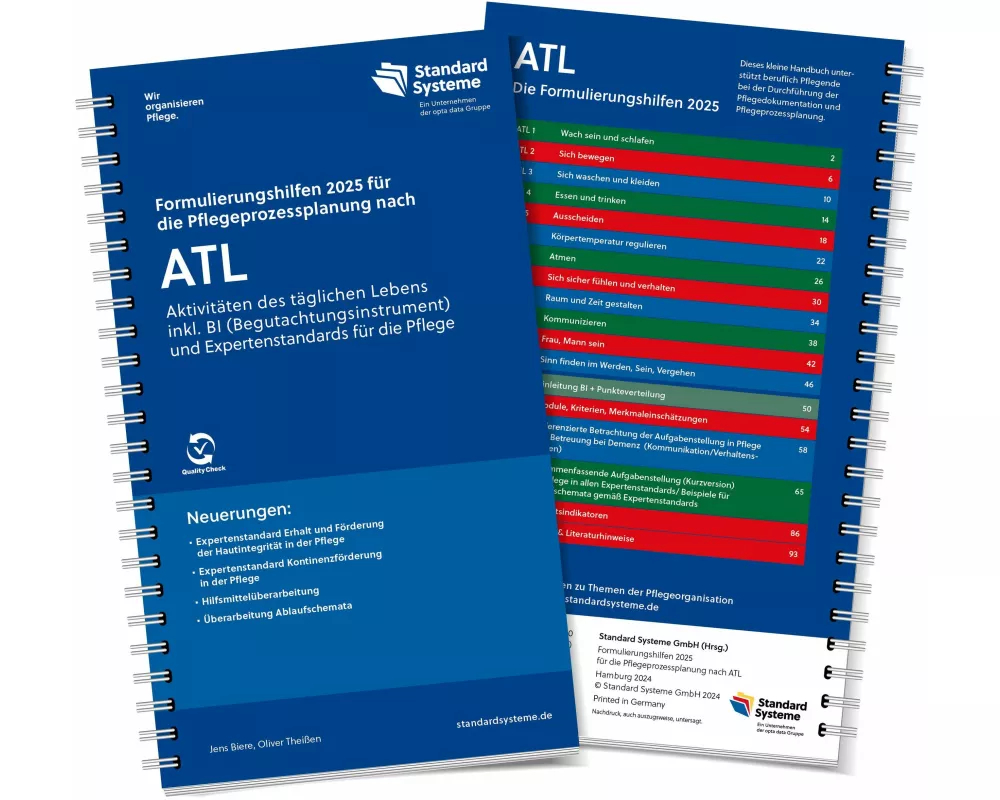 Die Formulierungshilfen für die Pflegeprozessplanung nach ATL