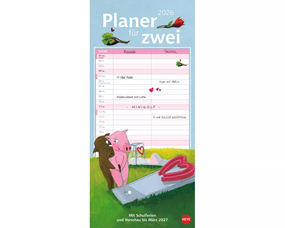 Rosalie & Trüffel Planer für zwei 2026
