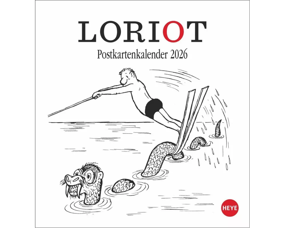 Loriot Postkartenkalender 2026