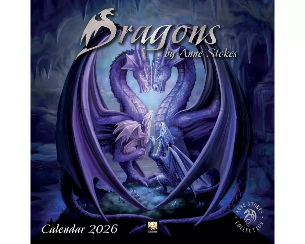 Dragons by Anne Stokes Wall Calendar 2026 (Art Calendar)