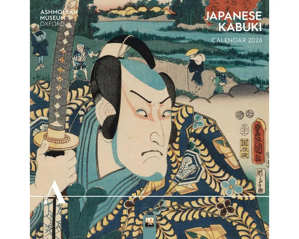 Ashmolean Museum: Japanese Kabuki Wall Calendar 2026 (Art Calendar)
